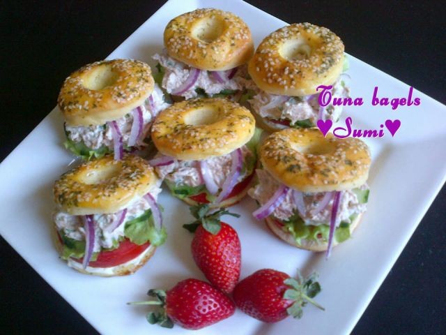 Tuna Bagels