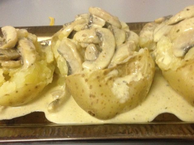 Mushroom Jacket Potatoes | My Recipe