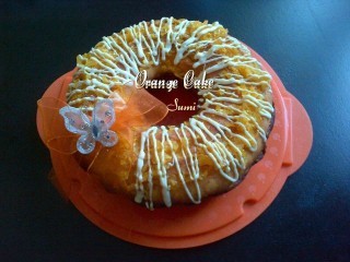 Orange Cake With Milky Bar