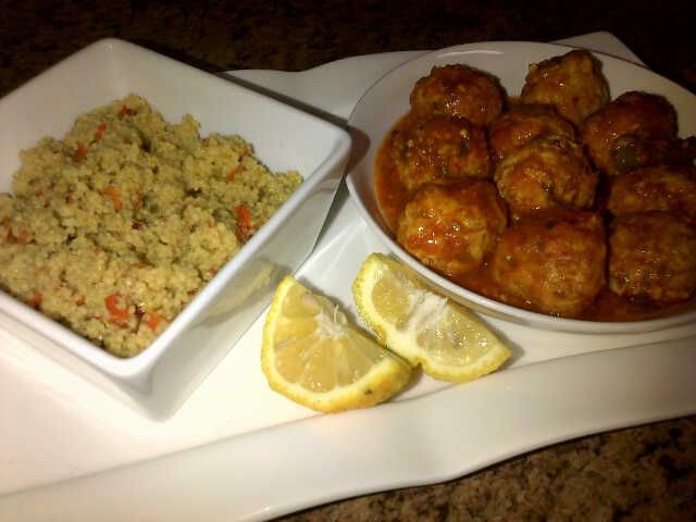 Kebaab Chutney And Cous Cous