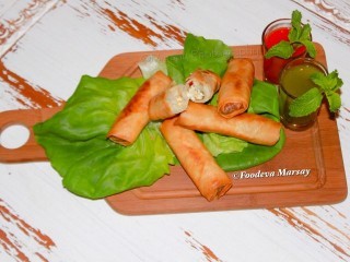 Arabian Styled Cheese Spring-rolls