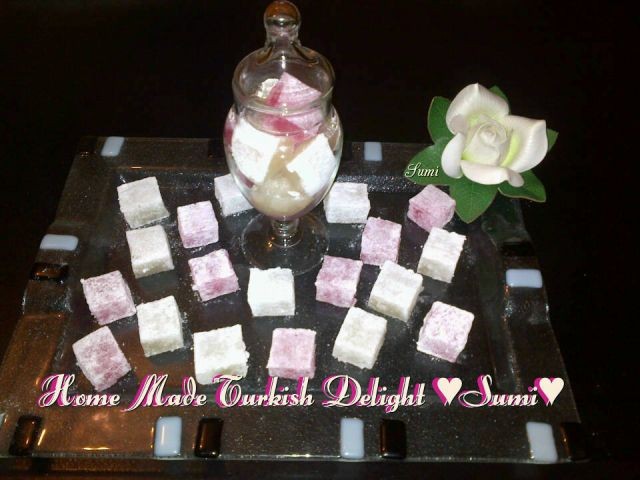 Home Made Turkish Delight Sweets