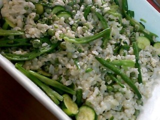 Minted Pea Bean And Rice Salad