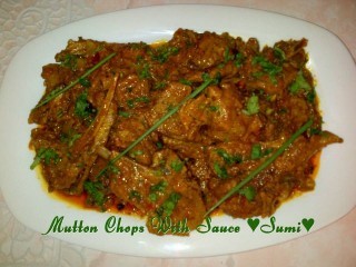 Mutton Chops With Sauce