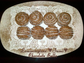 Chocolate Lemmington Balls