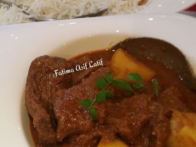 Mutton Curry And Rice