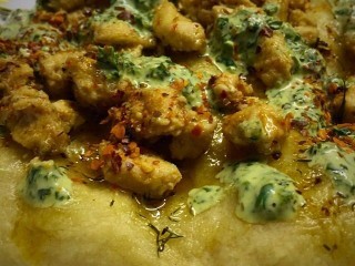 Focaccia Bread With Coriander Pesto And Chicken| My Recipe