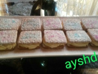 Tennis Biscuits Custard Slice