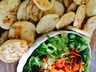 Savoury Pitas And Chicken Salad