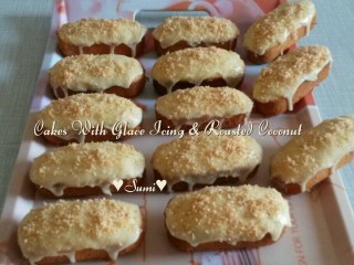 Glace Icing With Roasted Coconut