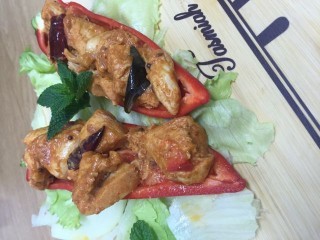 Chicken 65 In Sweet Peppers