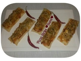 Pizza Strips. Made With Two Ingredient Dough