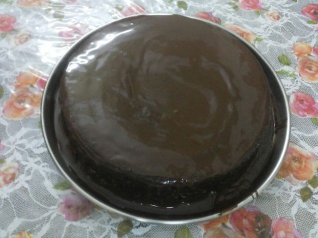 Coffee Cake With Dark Chocolate Ganaché