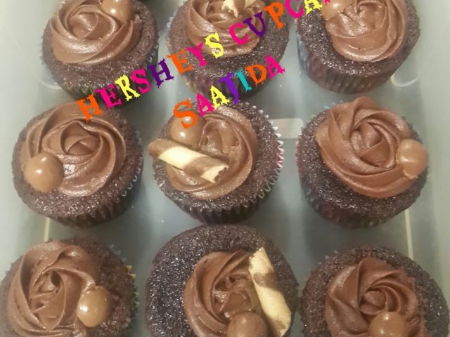 Hersheys Chocolate Cupcakes#♡#