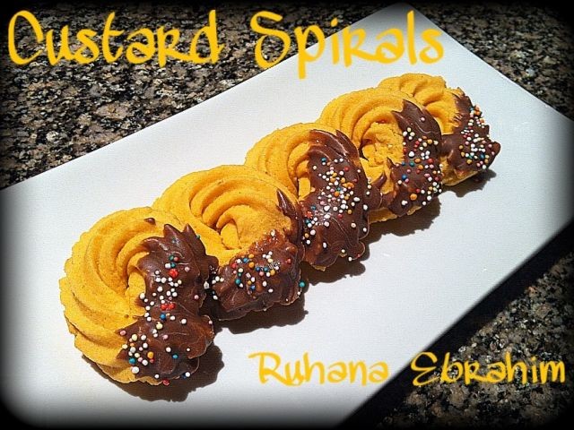 Custard Spiral Biscuits
