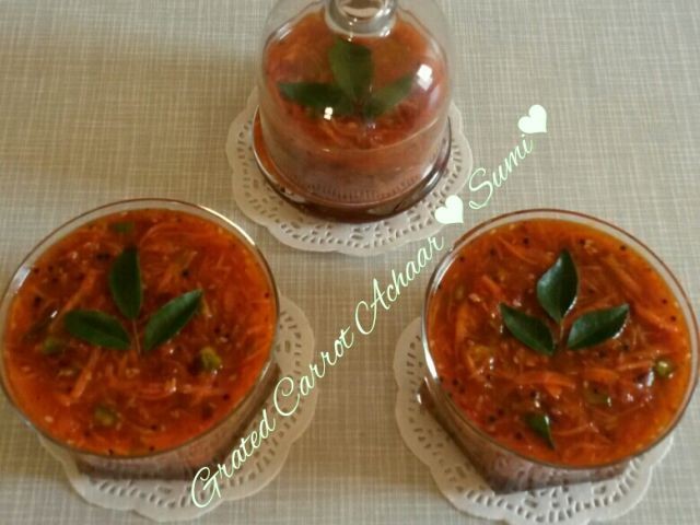 Grated Carrot Achaar