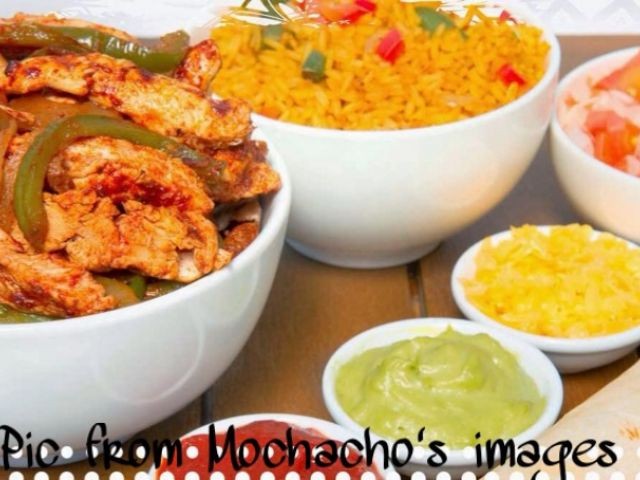 Mock Mochachos Chicken Strips & Rice With Sides