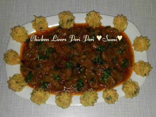 Chicken Livers Peri Peri