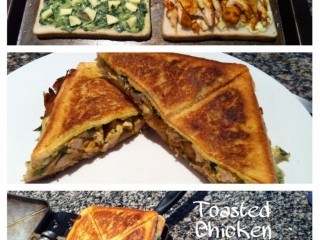 Toasted Chicken Spinach Mozzarella Sandwiches