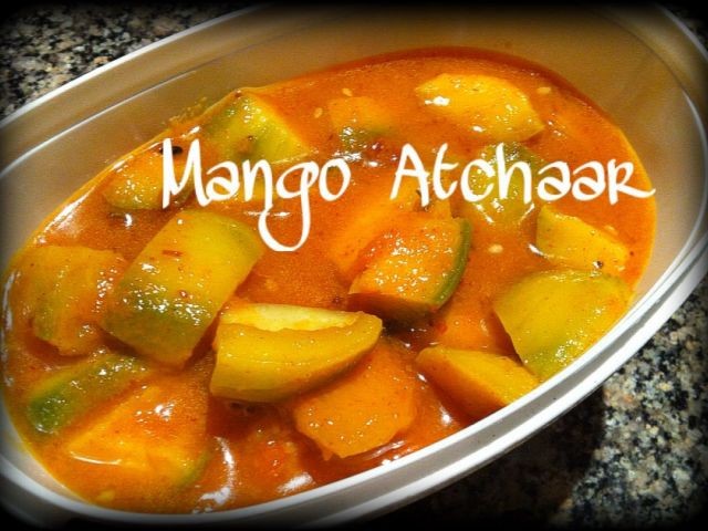 Sweet Sour Mango Atchaar