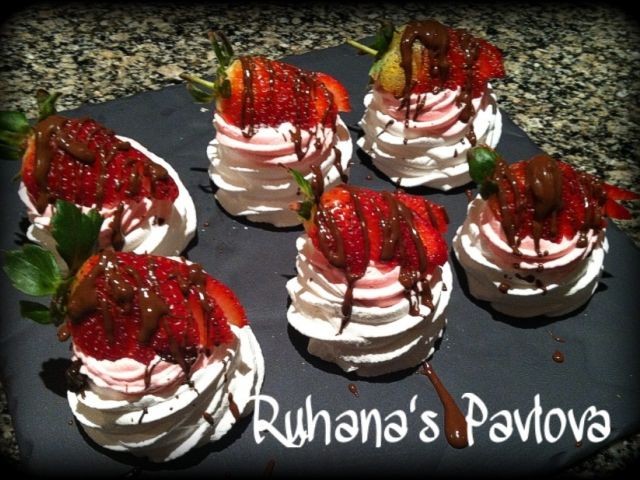 Strawberry Pavlovas