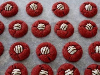 Red Velvet Peanut Butter Kisses And Few