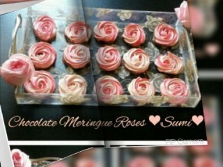 Choclate Meringue Roses
