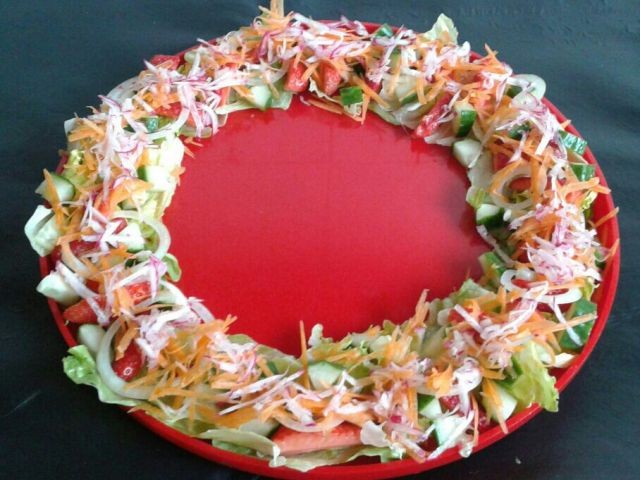 Salad Wreath