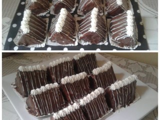 Mini Choc Pyramid Cakes