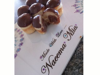 Chocolate Custard Filled Doughnuts