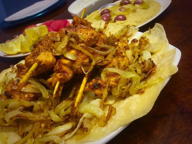 Lebanese Chicken Taouk Skewer/ My Version