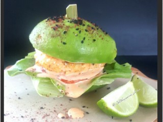 Avocado Burger With Panko Chicken & Sriracha Mayo