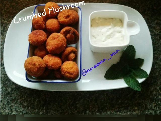 Crumbed Mushrooms