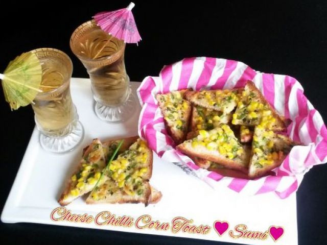 Cheese Chilli Corn Toast