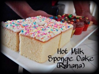 Hot Milk Vanilla Sponge Cake