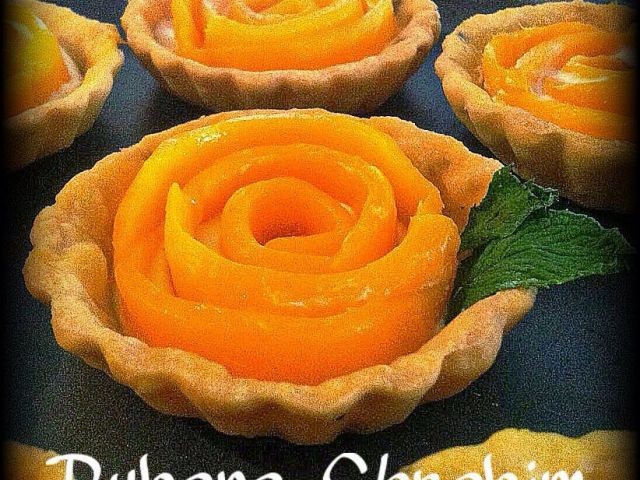 Mango Lassi Rosette Tarts