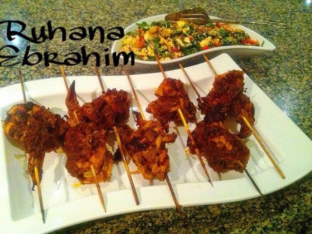 Tandoori Wings & Spicy Baby Spinach Salad