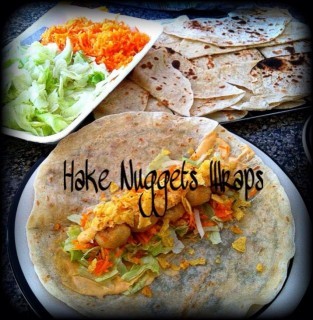 Hake Nugget Wraps