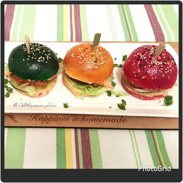 Tri Colour Burgers