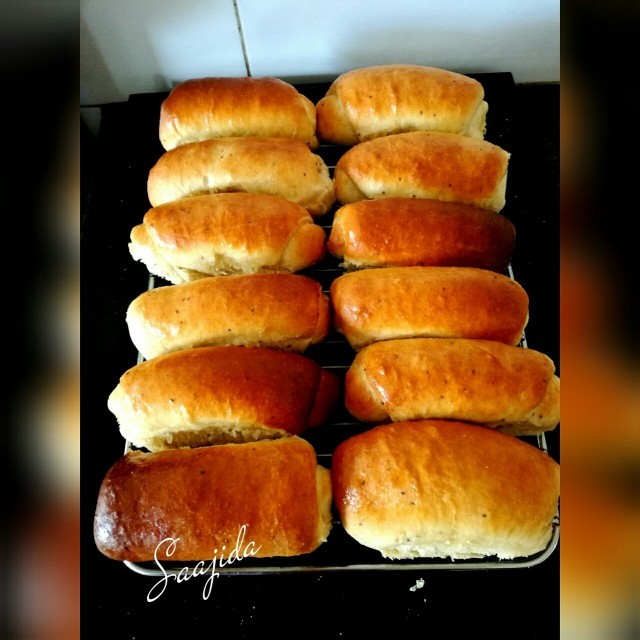 Soft Milk Rolls - Eggless