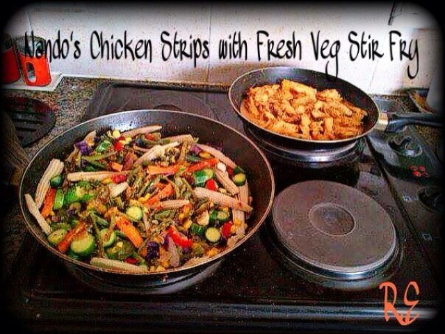 Nando's Strips With Fresh Veg Stir Fry