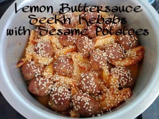 Lemon Butter Sauce Seekh Kebabs