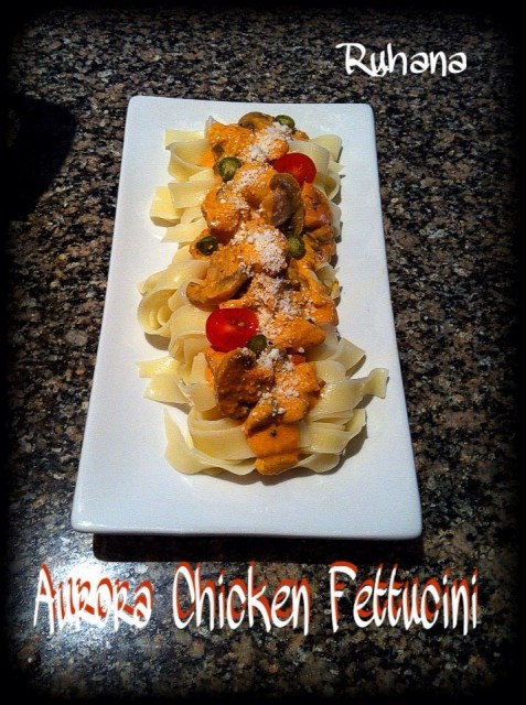 Ruhana's Aurora Chicken Fettuccini