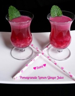 Pomegranate Lemon Ginger Juice