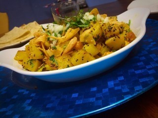 Potato And Chickpea Chaat / My Version