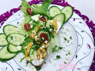 Open Chicken  Sandwich On Rye Bread