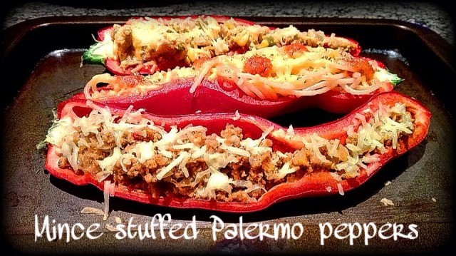 Mince Stuffed Sweet Palermo Peppers