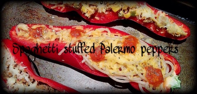 Spaghetti Stuffed Sweet Palermo Peppers