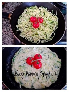 Creamy Baby Marrow Spaghetti