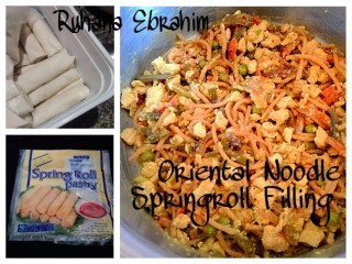 Oriental Noodle Springroll Filling